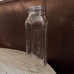 Evenflo Clear Glass Milk Bottle -vintage